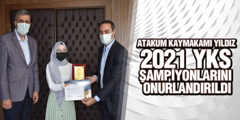 Kaymakam Yıldız, ‘2021 YKS Şampiyonlarını Onurlandırıldı’