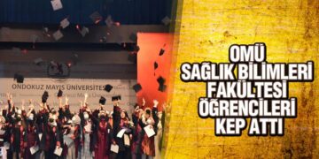 OMÜ Sağlık Bilimleri Fakültesinin Mezuniyet Sevinci