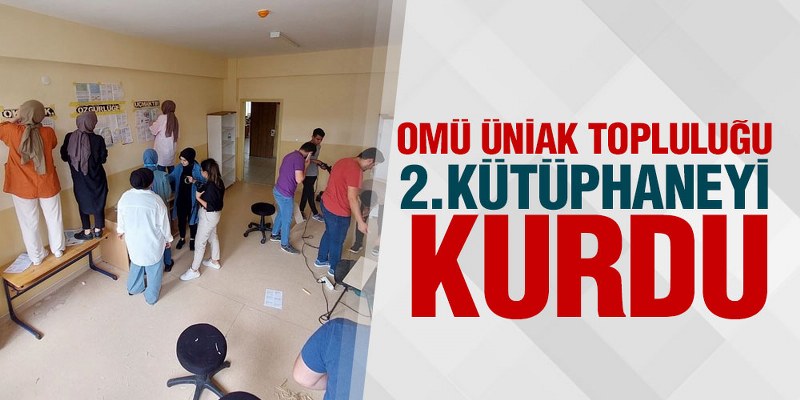 OMÜ ÜniAK Topluluğu, 2.Kütüphaneyi Kurdu