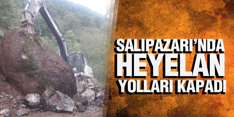 Salıpazarı Heyelanlarla Mücadele Ediyor