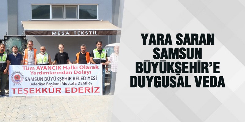 Yara Saran Samsun Büyükşehir’e Duygusal Veda