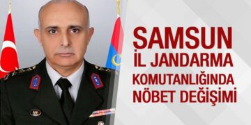 Samsun İl Jandarma Komutanlığında Nöbet Değişimi!