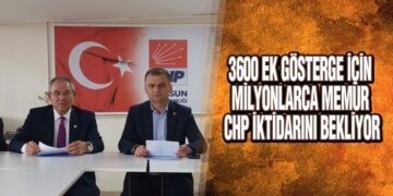 CHP Samsun’dan 3600 EK Gösterge Açıklaması