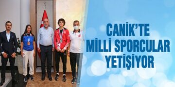 Canik’te Milli Sporcular Yetişiyor