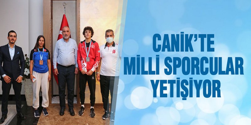 Canik’te Milli Sporcular Yetişiyor