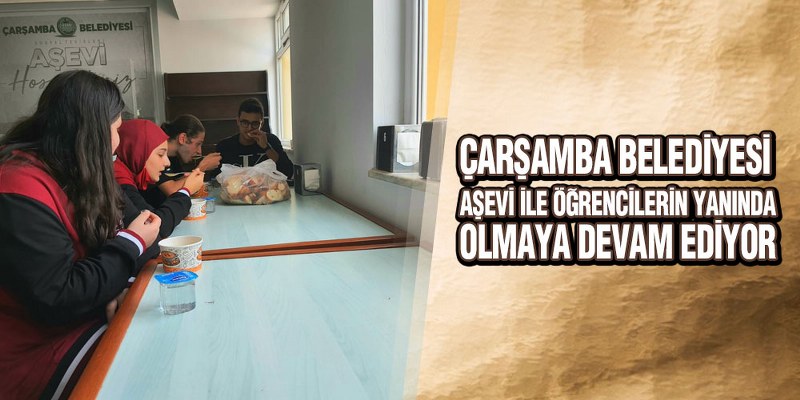 Çarşamba Belediyesi Öğrencilerin Yanında
