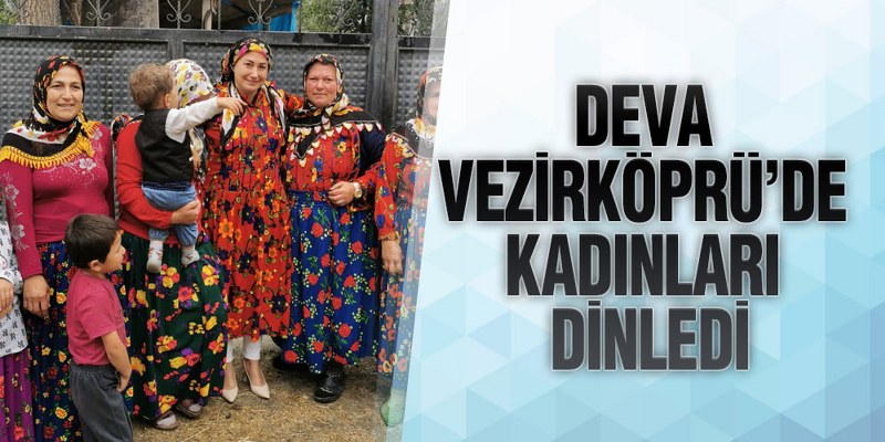 Başkan Türk Vezirköprü İlçesinde Annelerle Görüştü