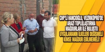 CHP’li Hancıoğlu, Vezirköprü’de Arazi Toplulaştırma Mağdurları İle Buluştu