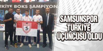Samsunspor Türkiye Üçüncüsü Oldu