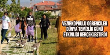 Vezirköprülü Öğrenciler Dünya Temizlik Günü Etkinliği Gerçekleştirdi