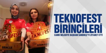 TEKNOFEST Birincileri Başkan Sandıkçı’yı Ziyaret Etti