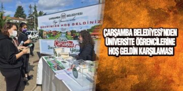 Çarşamba Belediyesi’nden Üniversite Öğrencilerine Hoş Geldin Karşılaması