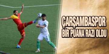 Çarşambaspor Bir Puana Razı Oldu