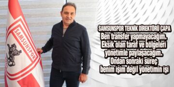 Samsunspor’un Yeni Hocası Çapa’dan İlk Açıklama