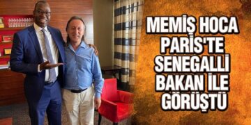 Memiş Hoca Paris’te Senegalli Bakan İle Görüştü