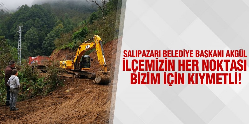 Başkan Akgül Yol Yapım Çalışmalarını İnceledi