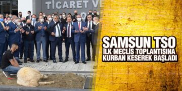 Samsun TSO Yeni binada, İlk Meclisini Dualarla Kurban Keserek Gerçekleştirildi