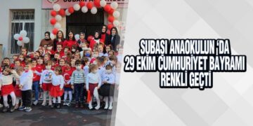 Subaşı Anaokulun ‘Da 29 Ekim Cumhuriyet Bayramı Renkli Geçti