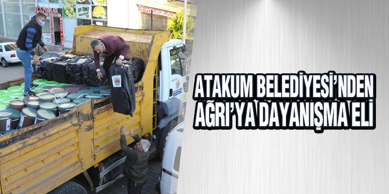 Atakum Belediyesi’nden Ağrı’ya Dayanışma Eli