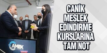 Canik Meslek Edindirme Kurslarına Tam Not