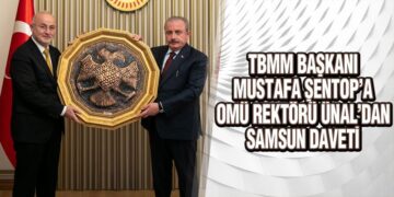 OMÜ Rektörü Ünal’dan TBMM Başkanı Şentop’a Ziyaret