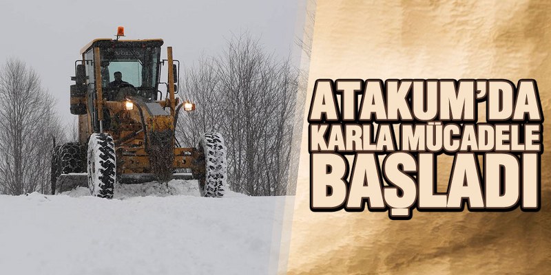 Atakum’da Karla Mücadele Başladı 