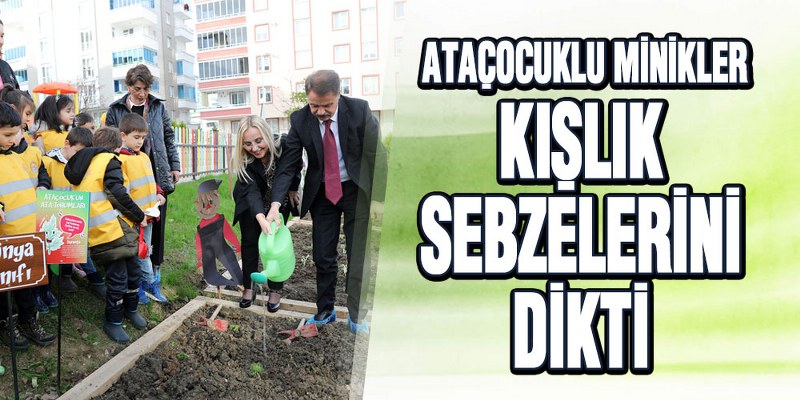 AtaÇocuklu Minikler Kışlık Sebzelerini Dikti