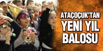AtaÇocuklu miniklerin yeni yıl coşkusu
