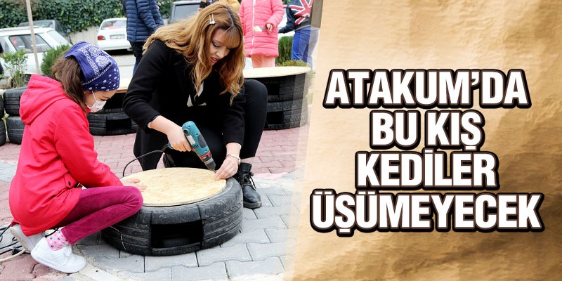 Atakum’da Bu Kış Kediler Üşümeyecek