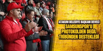 Başkan Deveci’den Samsunspor’a Tribünden Destek