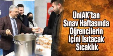 ÜniAK’tan Sınav Haftasında Öğrencilerin İçini Isıtacak Sıcaklık