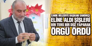 Canik Belediye Başkanı Sandıkçı Gençlerle Örgü Ördü