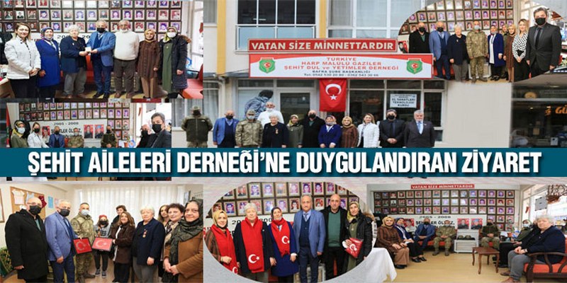 Şehit Aileleri Derneği’ne Duygulandıran Ziyaret