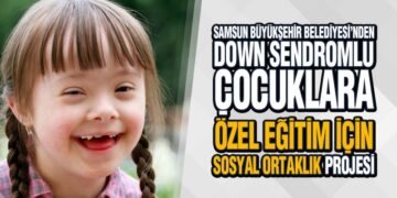 Samsun’da Down sendromlu çocuklara evde eğitim