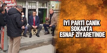 İYİ Parti Canik Sokakta Esnaf Ziyaretinde