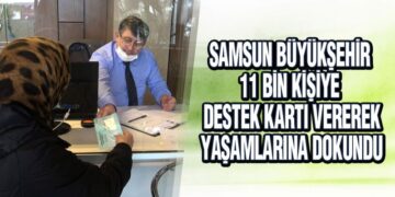 Samsun Büyükşehir’den 11 bin kişiye destek kartı
