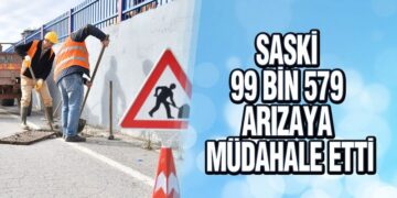 SASKİ 99 Bin 579 Arızaya Müdahale Etti