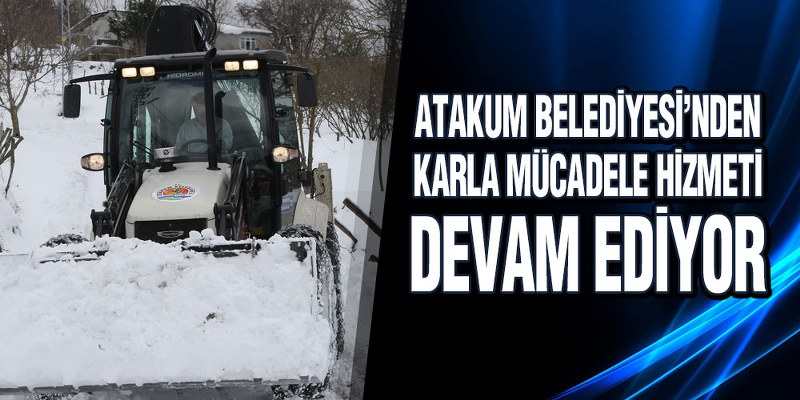 Atakum Belediyesi’nden Karla Mücadele Hizmeti Devam Ediyor