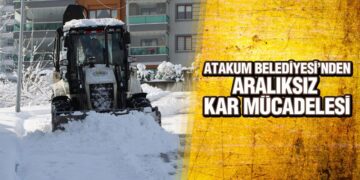 Atakum Belediyesi’nden Aralıksız Kar Mücadelesi