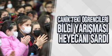 Canik’teki Öğrencileri Bilgi Yarışması Heyecanı Sardı