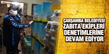 Çarşamba Belediyesi Zabıta Ekipleri Denetimlerine Devam Ediyor