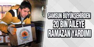 Büyükşehirden 20 bin aileye Ramazan yardımı