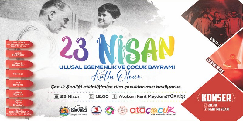 Atakum Belediyesi’nden 23 Nisan’da ‘Çocuk Şenliği’