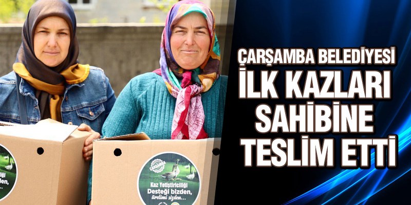Çarşamba Belediyesi İlk Kazları Sahibine Teslim Etti