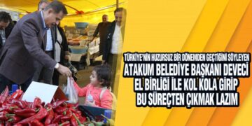 Başkan Deveci Pazar Esnafını Gezdi