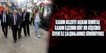 Başkan Demirtaş Sıcak Asfatlama Çalışmalarını Yerinde İnceledi
