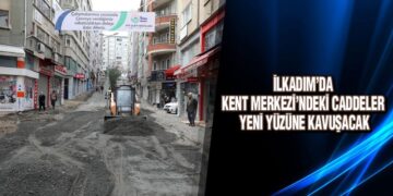 İlkadım Belediyesi ‘Prestij Cadde Projesi’ Kapsamında Müftü Sokağı Yeniliyor
