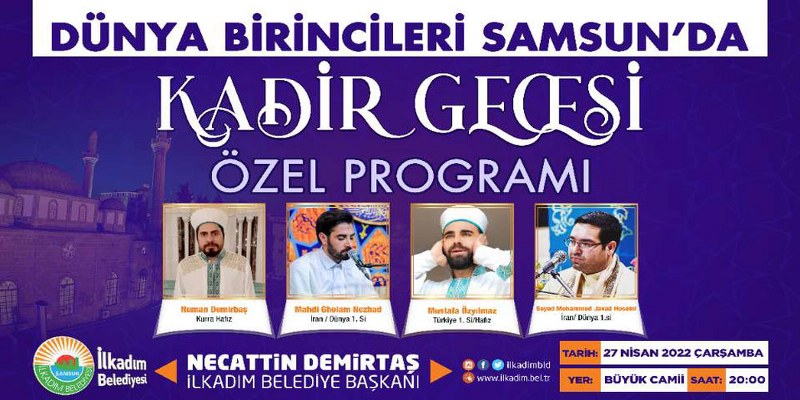 Başkan Demirtaş, Tüm Halkı Kadir Gecesi Özel Programına Büyük Camiye Davet Etti