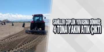 Samsun Büyükşehir, Sahillerden Kilolarca Atığı Temizledi