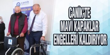 Canik’te Mavi Kapaklar Engelleri Kaldırıyor